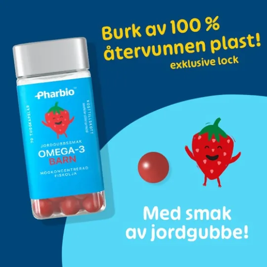 Pharbio Omega-3 Barn 70 kapslar