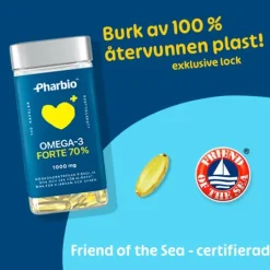 Pharbio Omega-3 Forte 120 kapslar