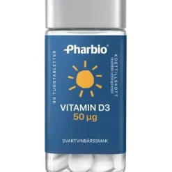 Pharbio Vitamin D 50 µg 90 tuggtabletter