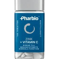 Pharbio Zink + Vitamin C 100 tablett