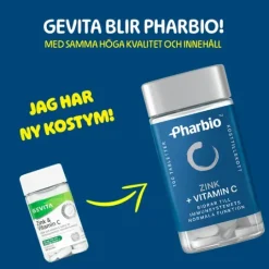 Pharbio Zink + Vitamin C 100 tablett
