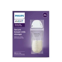 Philips Avent Förvaringspåsar för Bröstmjölk 180 ml 25 st