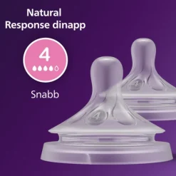 Philips Avent Natural Response Flasknapp (4) 3m+