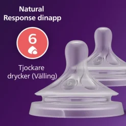 Philips Avent Natural Response Flasknapp (6) 6m+