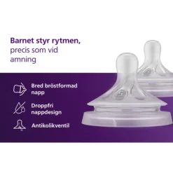 Philips Avent Natural Response Flasknapp (5) 6m+