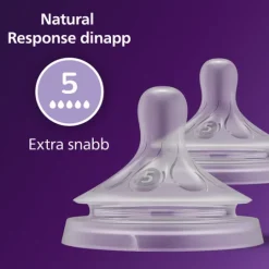 Philips Avent Natural Response Flasknapp (5) 6m+