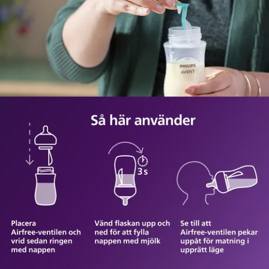 Philips Avent Natural Response Flaska 125 ml + AirFree Vent