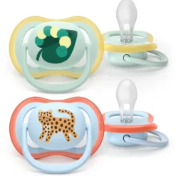 Philips Avent Ultra Air Napp Ljusgrön & Ljusblå 0-6 mån 2-pack