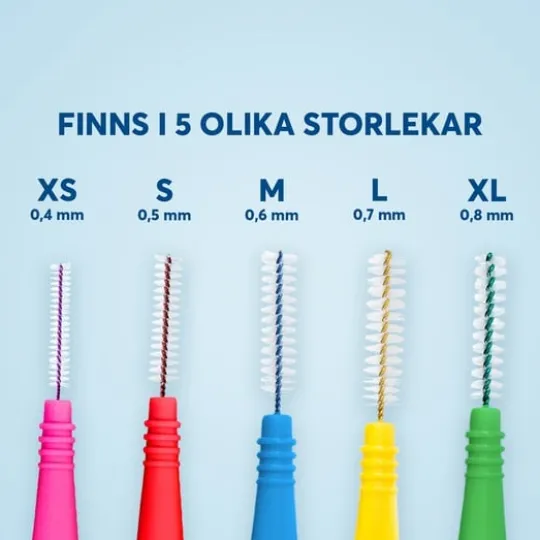 Plackers Dental Brush XL 0,8 mm Mellanrumsborstar 24 st