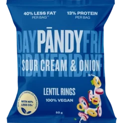 Pändy Lentil Rings Sourcream & Onion 50 g