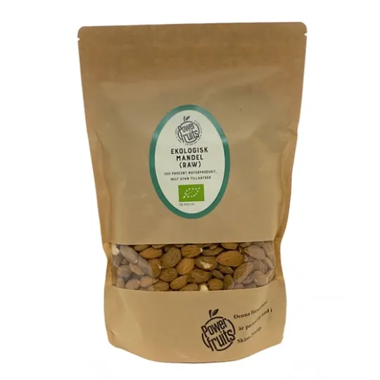 Powerfruits Ekologiska Mandlar RAW 500 g