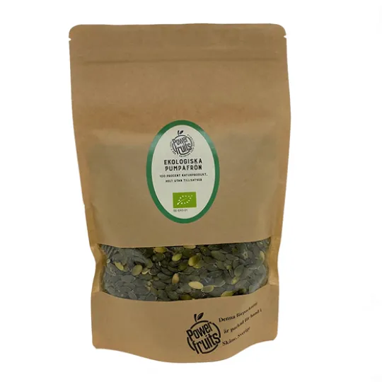 Powerfruits Ekologiska Pumpafrön 500 g