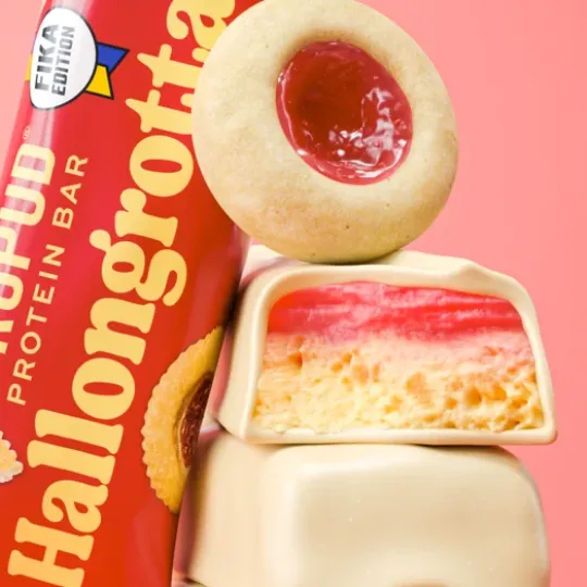 ProPud Proteinbar Hallongrotta 55 g 12-pack