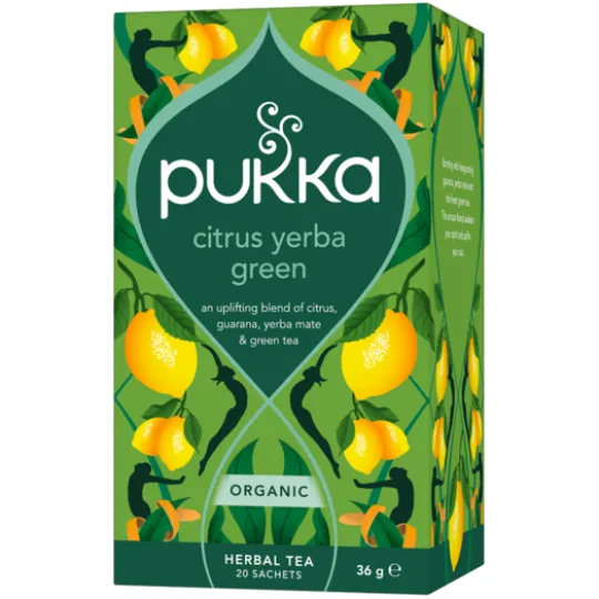 Pukka Grönt Te Citrus Yerba Green EKO 20 tepåsar
