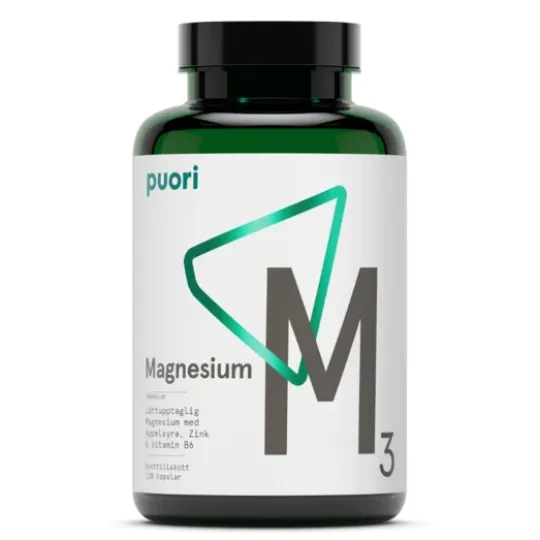 Puori M3 Magnesium & Zink 120 kapslar