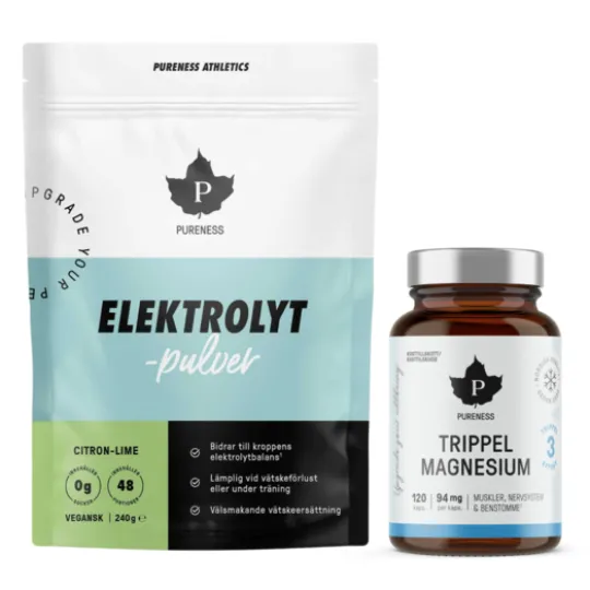 Pureness Elektrolytpulver + Trippel Magnesium Prestation