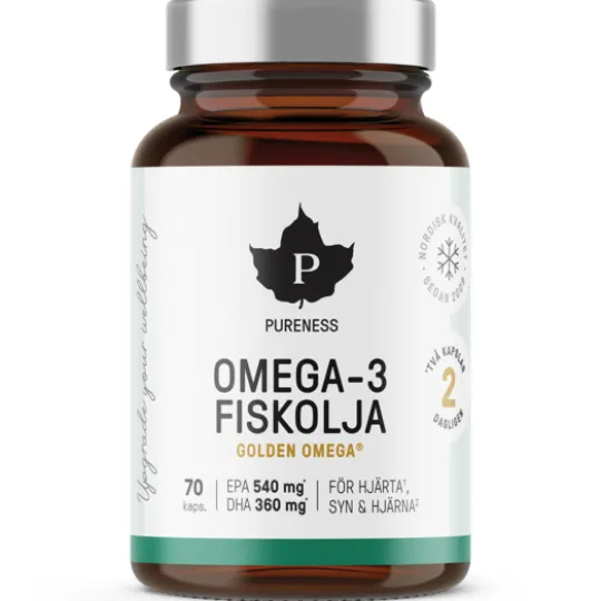 Pureness Omega-3 Fiskolja 70 kapslar