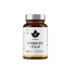 Pureness Vitamin B12 + Folat Hallon 60 sugtabletter