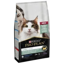 Purina Pro Plan Liveclear Sterilised 7+ years Rikt på kalkon 1,4 kg