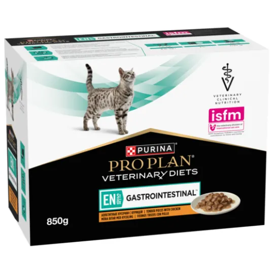 Purina Pro Plan Veterinary Diets Gastrointestinal Kyckling i Sås Katt Våtfoder 10 x 85 g