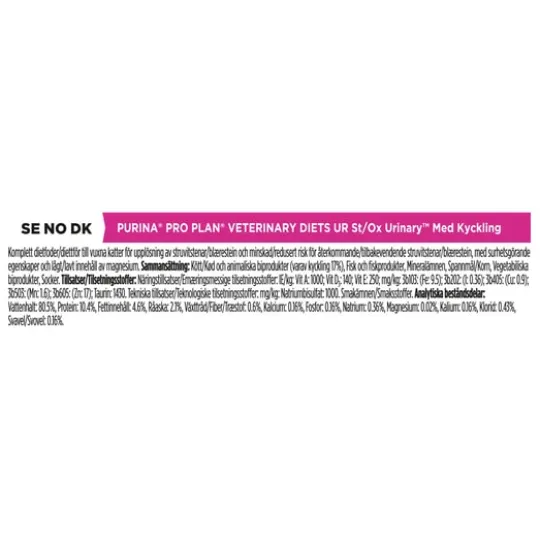 Purina Pro Plan Veterinary Diets Urinary Kyckling i Sås Katt Våtfoder 10 x 85 g