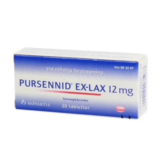 Pursennid Ex-Lax, dragerad tablett 12 mg 20 st