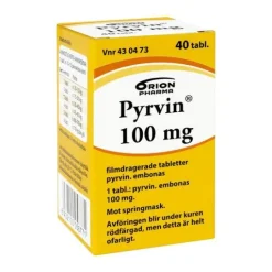 Pyrvin 100 mg 40 tablett(er) Filmdragerad tablett