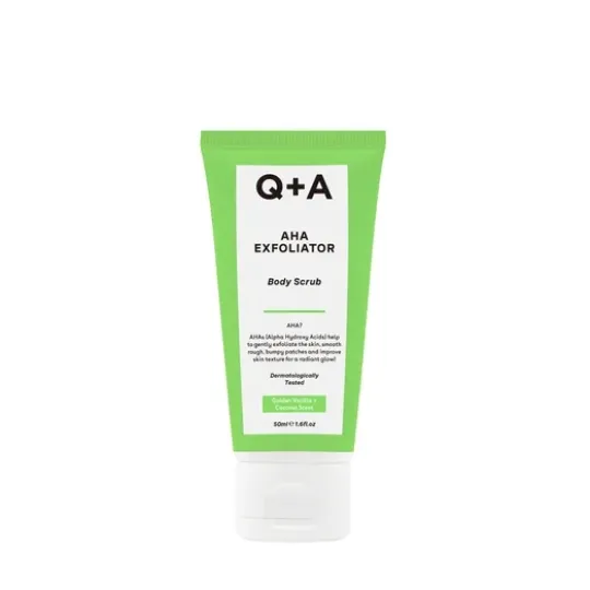 Q+A AHA Exfoliator Body Scrub Mini 50 ml