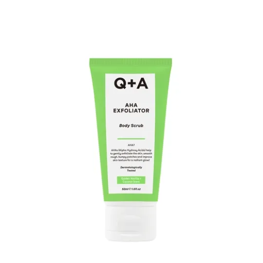 Q+A AHA Exfoliator Body Scrub Mini 50 ml