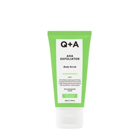 Q+A AHA Exfoliator Body Scrub Mini 50 ml