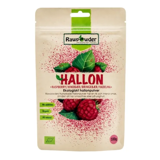 Rawpowder Hallonpulver EKO 100 g