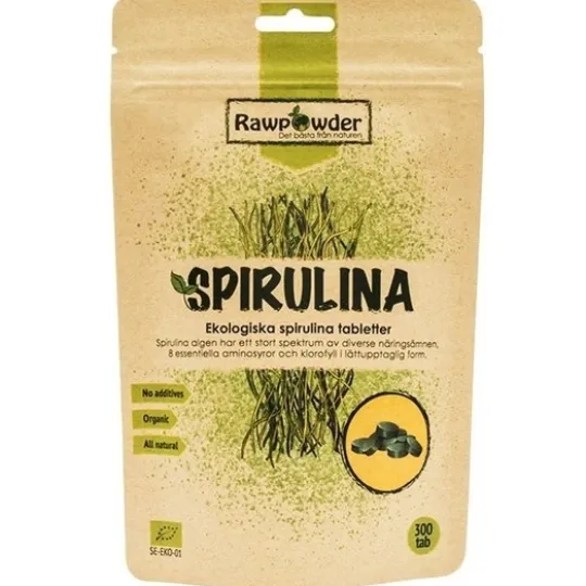 Rawpowder Spirulina 300 tabletter