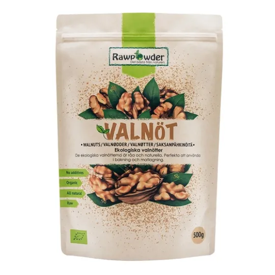 Rawpowder Valnötter EKO RAW 500 g