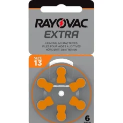 Rayovac Extra Hörapparatsbatterier 13 orange 6-pack