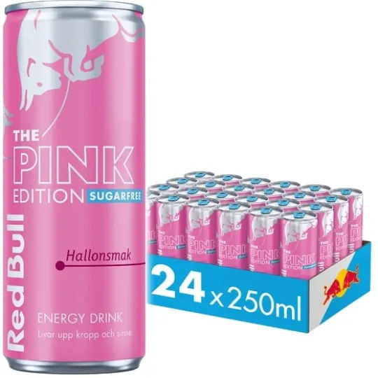 Red Bull Pink Edition Sockerfri 24 x 250 ml