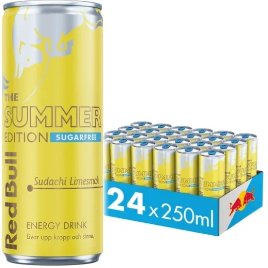 Red Bull Summer Edition Sudachi Lime Sugarfree 24 x 250 ml