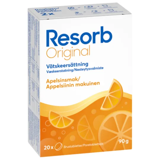 Resorb Original Apelsin brustabletter 20 st
