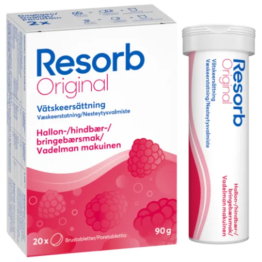 Resorb Original Hallon brustabletter 20 st