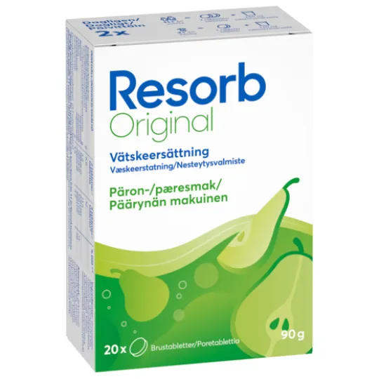 Resorb Original Päron 20 brustabletter