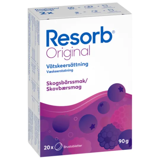 Resorb Original Skogsbär 20 brustabletter