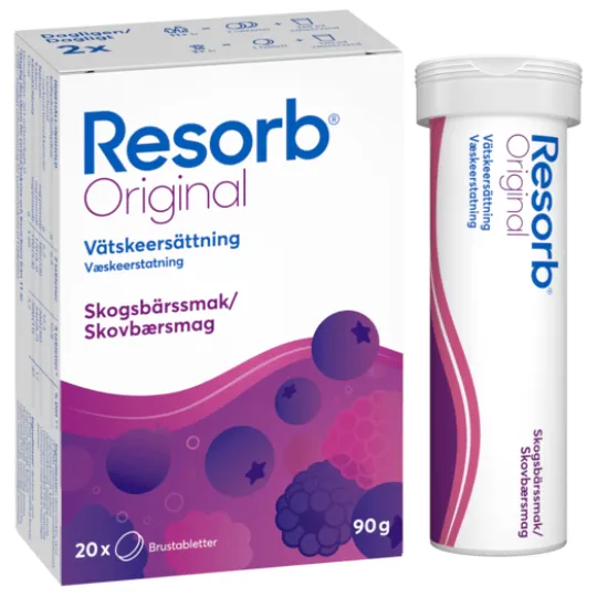 Resorb Original Skogsbär 20 brustabletter