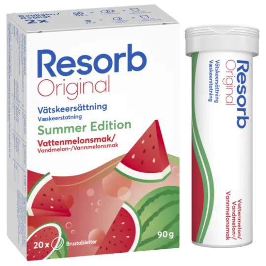 Resorb Original Summer Edition Vattenmelon 20 brustabletter