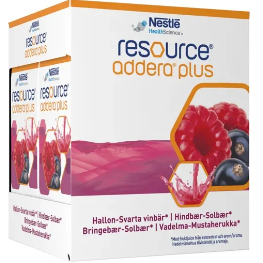 Resource Addera Plus Hallon-Svartavinbär 4 x 200 ml