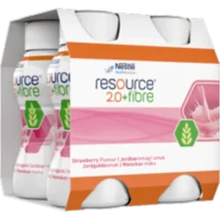 Resource 2.0+FIBRE Jordgubb 4 x 200 ml