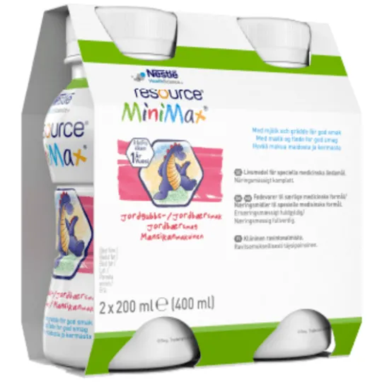 Resource MiniMax Jordgubb 2 x 200 ml