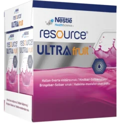 Resource Ultra Fruit Hallon-Svarta Vinbär 4 x 200 ml