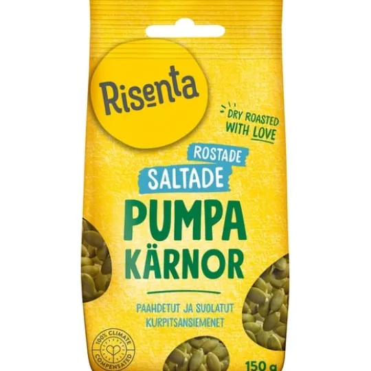 Risenta Pumpakärnor Saltade & Rostade 150 g