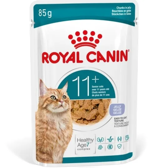 Royal Canin Ageing 11+ Bitar i Gelé Våtfoder för Katt 1,02 kg