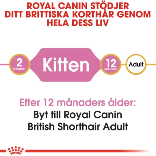 Royal Canin British Shorthair Kitten Torrfoder för Kattunge 2 kg