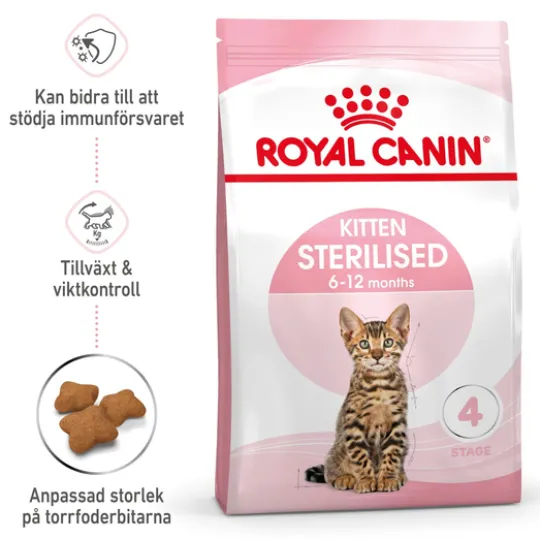 Royal Canin Kitten Sterilised Torrfoder för Kattunge 2 kg
